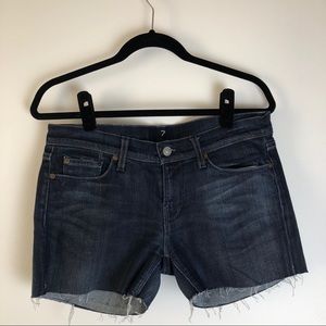 7 For All Mankind Cutoff Denim Shorts